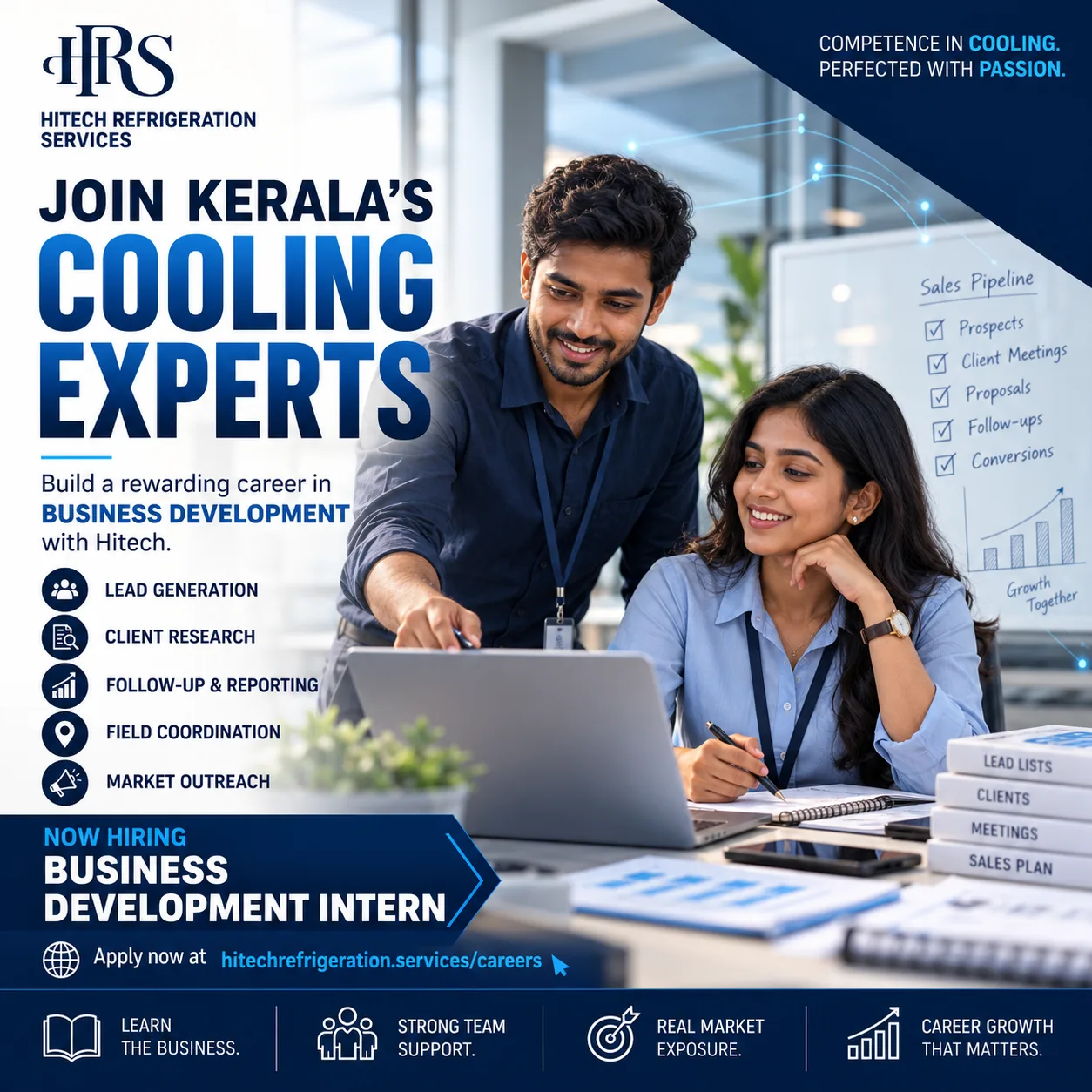 HRS is hiring a Business Development Intern to support lead generation, client research, and market outreach