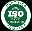 ISO 45001:2018 Certified