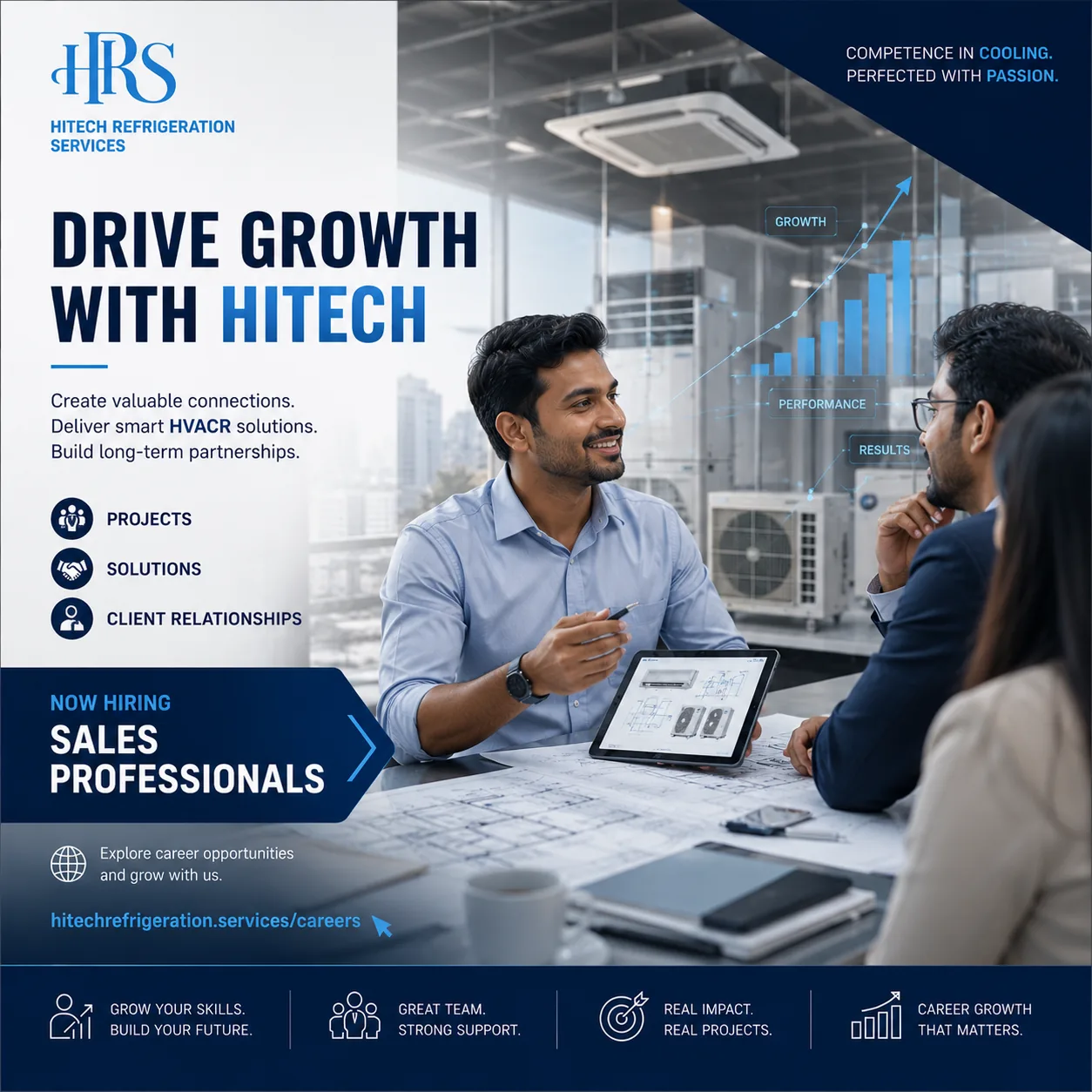 HRS is hiring Sales Professionals to drive HVAC project growth across Kerala